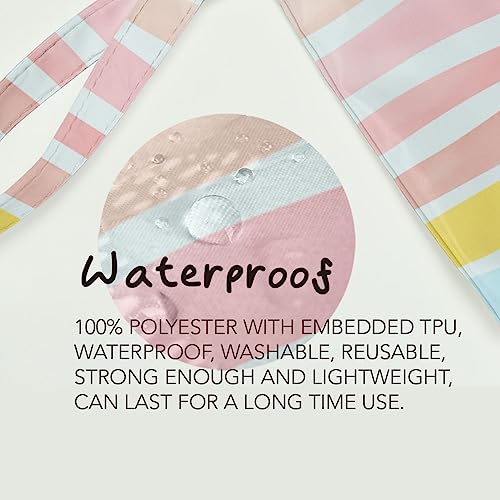 Fokongna Wet Dry Bag – Waterproof Travel Bag, Large Zipper Pouch for Swimsuits, Diapers, Toiletries, Makeup for Women & Girls - color: OceanSea