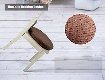 Sigmat Memory Foam Seat Cushion Anti-Slip Soft Round Stool Cushion Chair Pad 13 Inch Graphic - color: Graphic, size: 13 Inch