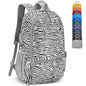 ZOMAKE Lightweight Packable Backpack 30L, Foldable Hiking Backpacks Water Resistant Compact Folding Daypack for Travel(Zebra print) - color: Zebra Print