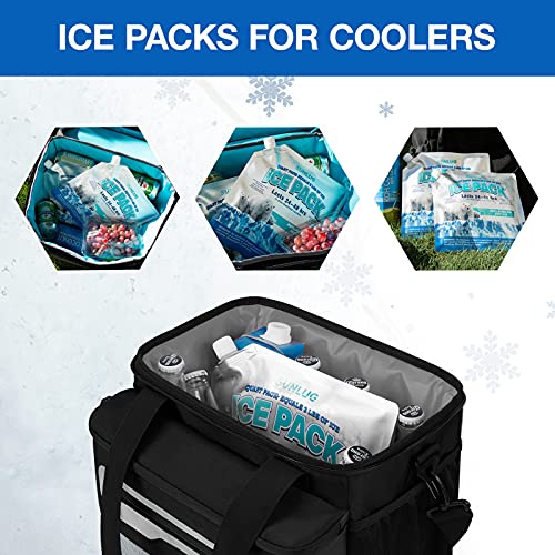 Cooler Ice Packs Reusable Ice Packs for Coolers Long Lasting Freezer Packs for Cooler Bag, Lunch Bags, Cooler Backpacks - color: 5 Pack - All Purpose Ice Packs