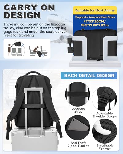 VGCUB Vacuum Backpack Travel with Pump Compression Carry On Bag,Space Saver,Mochila de Viaje Compresión al Vacío Airline Approved Personal Item Vacuum System 18x14x8,Airport Vacpack Daypack Men Women - color: B15-black With Pump, style: X-large