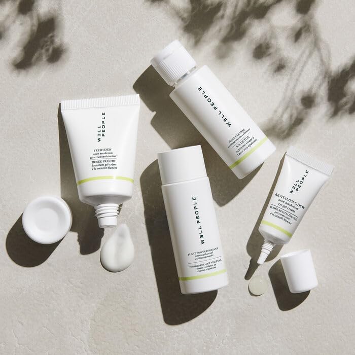Well People Plant Power Skincare Starter Mini Set, Step-by-Step Skincare Kit For Cleansing, Hydrating, Exfoliating & Nourishing, Vegan & Cruelty-free - size: Travel Size