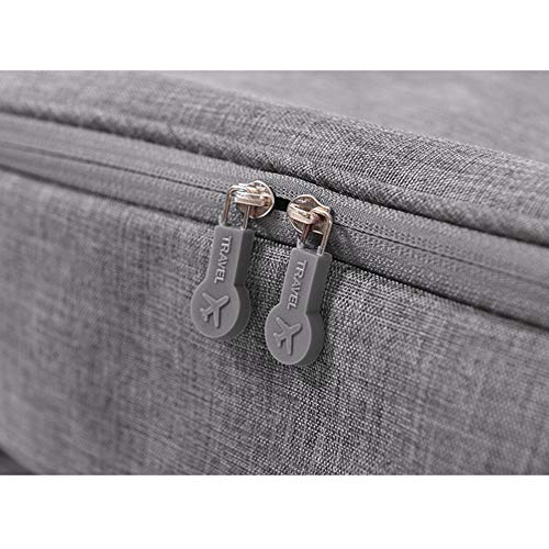 Portable Underwear Bra Storage Bag Waterproof Travel Organizers Multi-Layer Toiletry Packing Cube - color: Gray