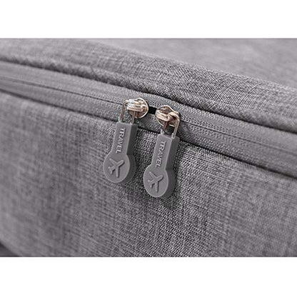 Portable Underwear Bra Storage Bag Waterproof Travel Organizers Multi-Layer Toiletry Packing Cube - color: Gray