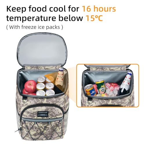 Backpack Cooler Backpack 26 Cans Insulated Leak Proof for Women Men Beach Camping Picnic Fishing Hiking Lunch Backpack Waterproof Cooler - color: Biack,White,Gray, size: Medium