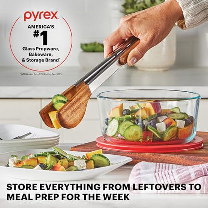 Pyrex Simply Store (12-Pack) Glass Food Storage Containers Set, (1, 2, & 3 Cup) Meal Prep Containers with Plastic BPA-Free Lids, Dishwasher & Microwave Safe - size: 12 Pack