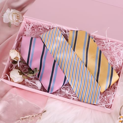LFBOX Pink Gift Box with Magnetic Lids 13.8x8.3x4.4 in, Large Bridesmaid Groomsman Proposal Boxes 5 Pack, Collapsible Rectangle Storage Box - color: Pink, size: 1 count (Pack of 5)