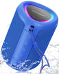Portable Bluetooth Speaker Beach Essentials: Powerful Crystal Clear Sound/Dynamic Light/IPX5 Waterproof/All Day Playtime/Wireless BT 5.3/TWS Paring, Dad Gifts, Outdoor|Travel|Camping|Pool Accessories - color: Blue