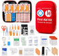 First Aid Kit 301 Piece - Fully Stocked Survival Emergency Kit for Home, Car, Camping, Workplace, Outdoor Travel & Family Preparedness