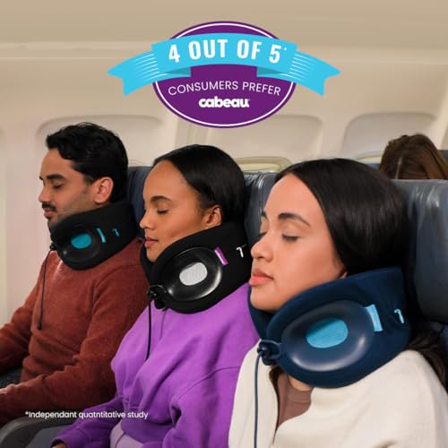 Cabeau Evolution X Travel Essential Neck Pillow - Award Winning Innovative Travel Pillow - The Only Customizable Neck Pillow that Works - Diamond - color: Diamond
