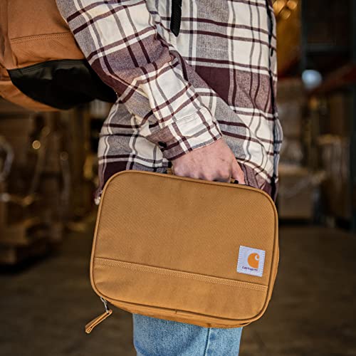 Carhartt Insulated Lunch Cooler For Men and Women, Fully Insulated Lunch Pale for Everyday Use, 4 Can (Brown) - color: 4 Can (Carhartt Brown)