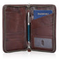 Polare Full Grain Leather Passport Holder With YKK Zipper RFID Blocking Travel Document Organizer Ticket Holder Cover Case Holds 2 Passports (Coffee) - color: Coffee
