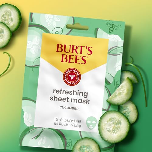 Burt's Bees Mothers Day Gifts, Face Mask Bundle Set, Hydrating Watermelon, Calming Rose, & Refreshing Cucumber, Face Sheet Masks for Single Use Skin Care, 99% Natural Origin, 3 Count, 0.33oz Each - size: 3 Count