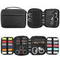 Fintie Watch Band Storage Bag Organizer, Travel Replacement Wrist Straps Carrying Case Pouch for Smartwatch Bands, Pin, Cable, Cases Accessories, Black