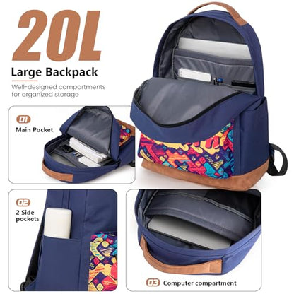 Cosbarn Carry On Luggage 22x14x9 Airline Approved, Hardside 20 Inch Carry on Suitcases with Wheels, Hard Shell ABS Lightweight Carry on Luggage Set, Travel Suitcase Set with TSA Lock, DarkBlue - color: DarkBlue, size: 3 Piece Sets (20/BP/TB)