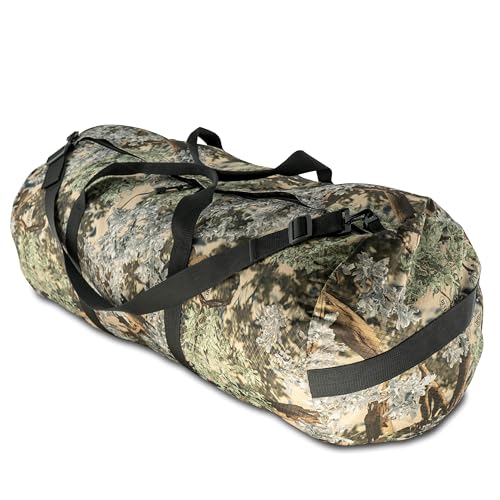 131L Expedition Duffel Bag, Heavy-Duty Gear Bag, 1050D Tuff Cloth, Diamond Ripstop, Reinforced Stitching - Camo (16" x 40") - color: Desert Shadow, size: 16" x 40" (131 Liters)