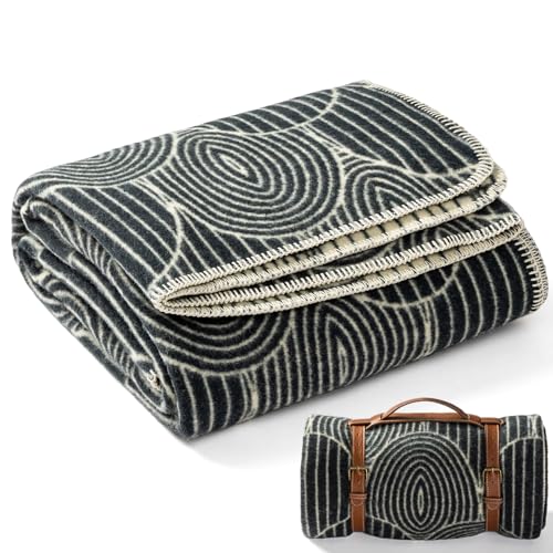 Molithe 100% Wool Blanket, 62" x 86", Warm, Thick, Washable, Military | Great for Camping, Outdoors, Sporting Events, Survival Kits Scale - color: Scale, size: Large