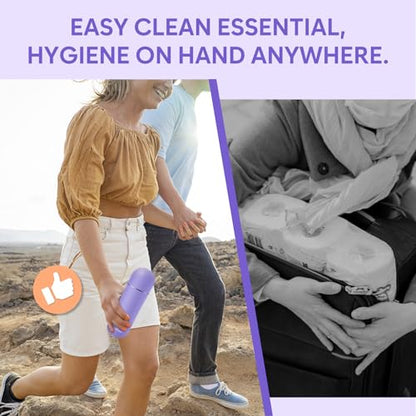 Easy@Home Portable Peri Bottle for Postpartum & Perineal Care: Handheld Bidet Perfect for Personal Hygiene Cleaning & Travel Friendly | 380ml Leakproof & Convenient Design | BPA-Free | EPB-01 Purple - color: Purple