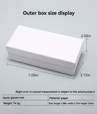 Portable Leather Glasses Case Anti-pressure Glasses Bag Coin Purse Storage Bag Suitable for Men and Women - color: Button Suit Black