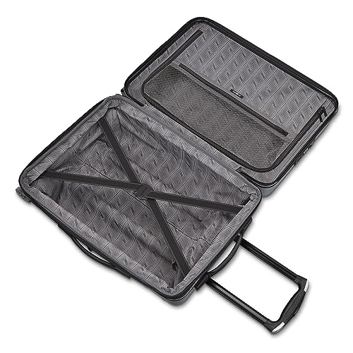 Samsonite Omni 2 Pro Hardside Expandable Luggage with Spinner Wheels, PRO 2PC SET (CO/M), Arctic Silver - color: Arctic Silver, size: 2-Piece Set (Carry-on PRO/Medium)