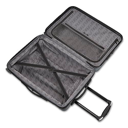 Samsonite Omni 2 Pro Hardside Expandable Luggage with Spinner Wheels, PRO 2PC SET (CO/M), Arctic Silver - color: Arctic Silver, size: 2-Piece Set (Carry-on PRO/Medium)