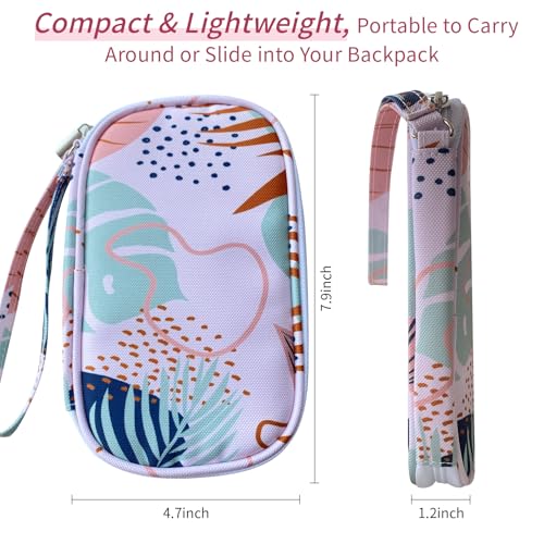 Electronics Organizer Travel Case, Cable Organizer Travel Essentials Tech Pouch,Suitable for Charger, Cable, Phone，Flash Drive,Maple leaf - color: Maple leaf