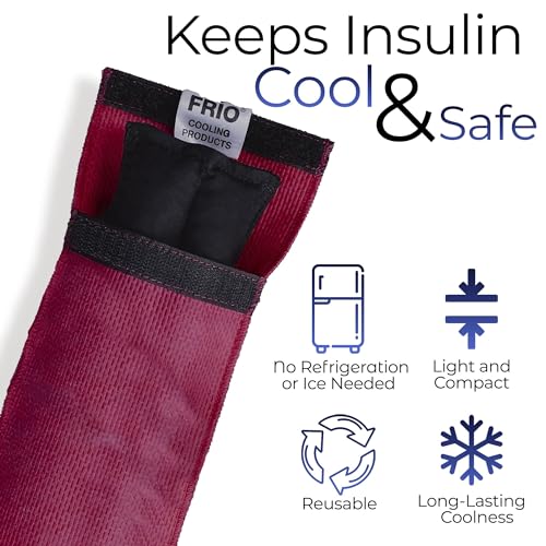 FRIO Cooling Wallet - Insulin Cooler for 45+ Hours of Stress Free On The Go - Red - Individual - color: Red, size: Individual