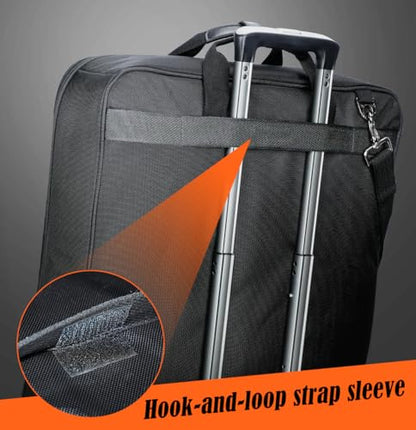 WELKINLAND 3-Suits Garment Bag for Travel with Toiletry Bag, 30L-Large Suit Carry On Garments Bag for Travels, 15-Pockets Suits Holder Travel Bags, Wrinkle-Free Suit and Dress Garment Bag for Travels