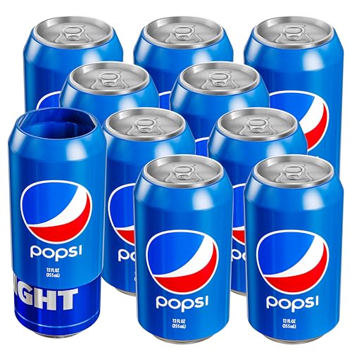 BeerSkin Skywin Silicone Can Covers that Look Like Soda - 10 Pack 12 oz (355ml), Reusable & Durable Soda Can Cover, Fun Kozies for Cans for Camping, Parties, Outdoor, Beach Accessories (Blue) - size: Blue