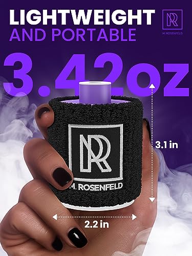 M. ROSENFELD Purple Mini Hookah Pump Hookah Starter with Rechargeable Battery - Electric Hookah Starter Vacuum Kit with Led Light - Mini Portable Charcoal Starter
