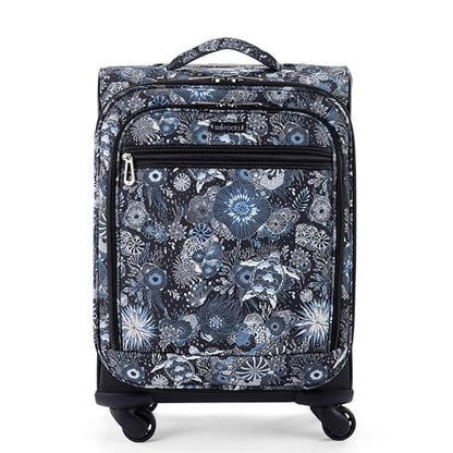 Sakroots On the Go 4 Piece Travel Bundle, Includes 21" Rolling Suitcase, Packable Large Tote, Medium & Small Pouches - color: Midnight Seascape