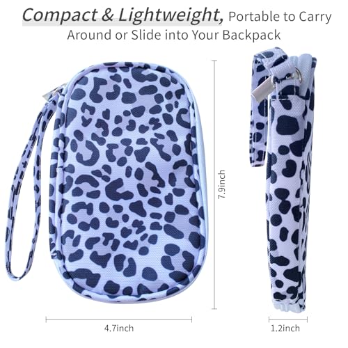 Electronics Organizer Travel Case, Cable Organizer Travel Essentials Tech Pouch,Suitable for Charger, Cable, Phone，Flash Drive,Leopard print - color: Leopard print