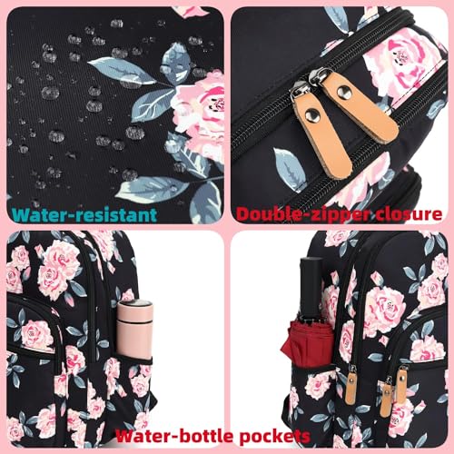 Leaper Cute Cat Printing Laptop Backpack Water-resistant College Backpack Bookbags Travel Bag Casual Bag Satchel Gary - color: Gary-cat, size: X-Large