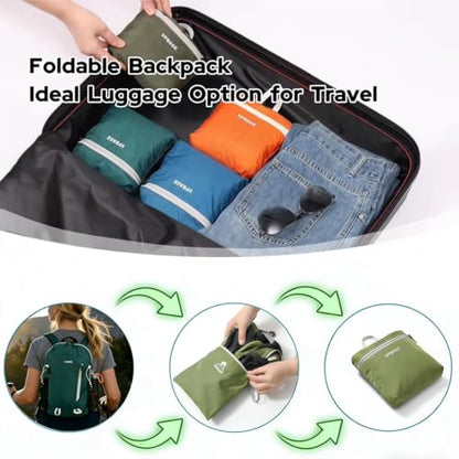 VPBAGE 15L Water-resistant Hiking Daypack, Small Backpack Travel Outdoor, Lightweight Day Pack with Tool Loops - color: A-dark Grey