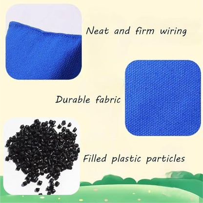 Mini Tossing Bean Bags - High Density Seam Stitchs, Bright Multi Colour Handheld Set, Portable Throwing Competition Prop, Compact Travel Friendly Geometry | Play Kit for Families & Schools