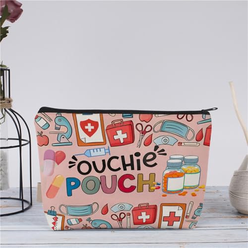 Medicine Storage Pouch with Diabetes, Medicines Bag, and Medical Supply Designs, White Canvas Zipper Cases, Multi-Use Functionality (Gift for Birthdays, Graduation, Christmas) (Style A) - style: Style a