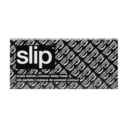 slip Contour Sleep Mask | 100% Pure Mulberry Silk, Ultra Soft | Contoured Design, Prevents Eye Pressure | Adjustable Strap, Ideal for Travel - Black - color: Black
