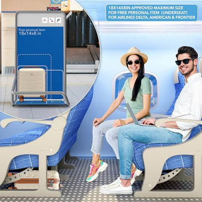 Flight Knight Luggage Set For Travel Expandable 4 Piece Large Checked Bags TSA Lock 360 Silent Double Spinner Wheels Hardside Suitcase With 24x16x10 Carry-On Max Bag Size Virgin, South West Airlines - color: Cream/Tan, size: 4 Piece Set (18/24/27/31")