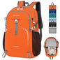 35L Lightweight Packable Backpack – Durable Foldable Daypack for Travel, Hiking, and Gym (Orange) - color: 35l-orange