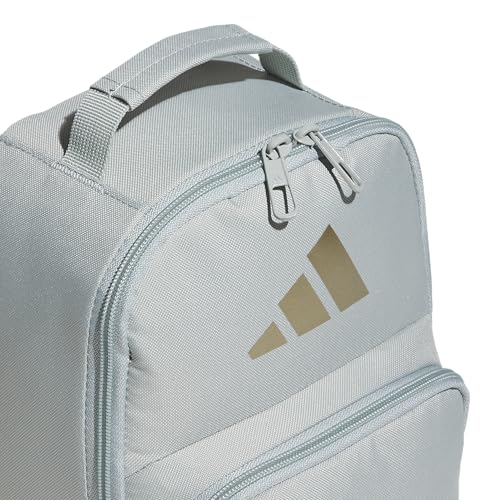 adidas Kids Santiago Lunch Bag – Insulated Cooler Lunchbox for Girls & Boys, 8L - color: Black/White/4