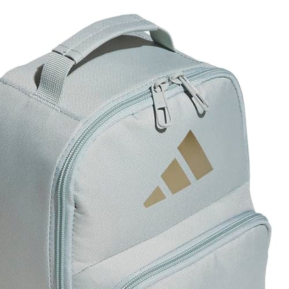 adidas Kids Santiago Lunch Bag – Insulated Cooler Lunchbox for Girls & Boys, 8L - color: Black/White/4