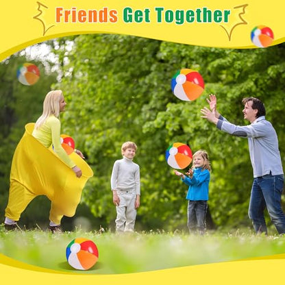 Granny Pants Outdoor Game Set, 4 Giant Pants with 16 Bouncy Balls & 4 Pumps, Funny Yard Toss Relay Game for Teens & Adults, Outdoor Party Game for BBQ, Picnic, Family Reunion & Team Building