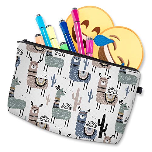 Deanfun Small Makeup Case - Cute and Waterproof Cosmetic Bag for Women(Cactus Camel D5-51444) - color: Cactus Camel 51444