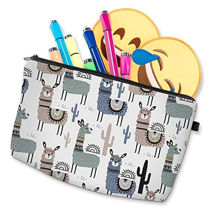 Deanfun Small Makeup Case - Cute and Waterproof Cosmetic Bag for Women(Cactus Camel D5-51444) - color: Cactus Camel 51444