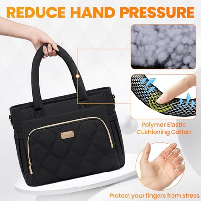 Artelaris Lunch Bag Women, Adult Insulated Lunch Box, Leakproof Lunch Cooler Bag, Reusable Large Lunch Cooler for Work, Picnic, Travel (Black) - color: Black