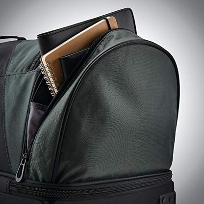 Samsonite Andante 2 Wheeled Duffel Bag – 32-Inch Durable Rolling Luggage with Inline Skate Wheels, Push-Button Handle & Spacious Compartments – Travel-Friendly and Lightweight - Moss Green/Black - color: Moss Green/Black, size: 32-Inch