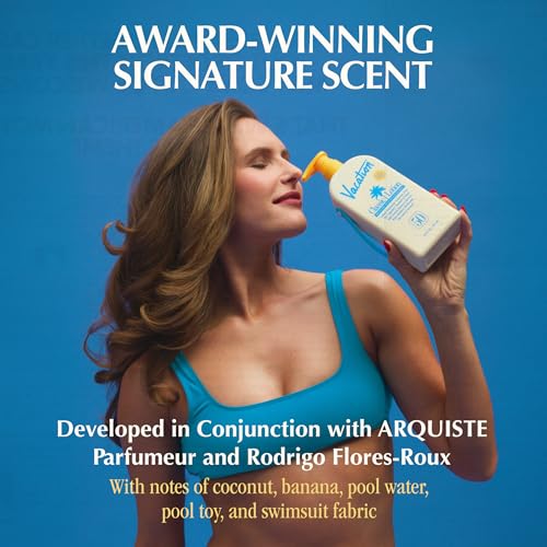 Vacation Classic SPF 50 Sunscreen Lotion, 20 Fluid Ounces - Invisible, No White Cast, Water-Resistant, Body Sunscreen, Dermatologist-Tested, Family Size, Vegan, - size: 20 Fl Oz (Pack of 1), style: SPF 50