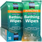 Inspire Ultra Thick Rinse-Free Bath Towels | Shower Towels - Flush-Free Wet Wipes with Aloe | Thick Strong Extra Large Towel for Adults | Body Wipes for Adults Bathing - style: Ultra Thick 10 Packs Of 8