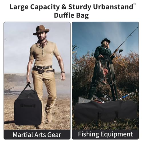 Urbanstand 48 Inch Travel Duffle Bag Extra Large Sport Equipment Duffel Bags with 2-way Lockable Zippers (Black) - color: Black, size: 48inch