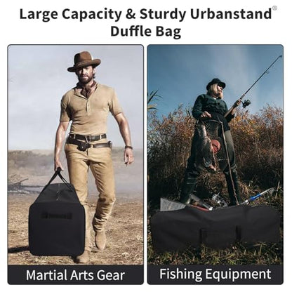 Urbanstand 48 Inch Travel Duffle Bag Extra Large Sport Equipment Duffel Bags with 2-way Lockable Zippers (Black) - color: Black, size: 48inch